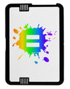 Equal Rainbow Paint Splatter Black Jazz Kindle Fire HD Cover by TooLoud-TooLoud-Black-White-Davson Sales