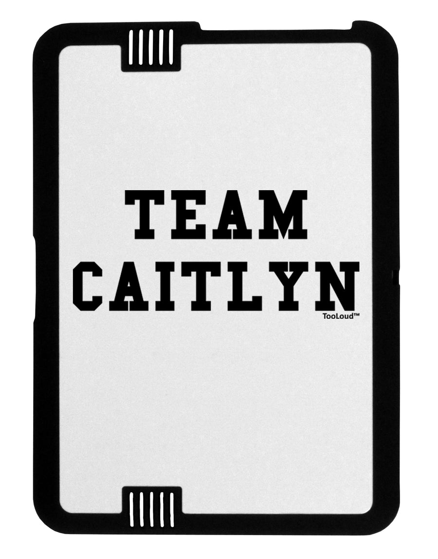 Team Caitlyn Black Jazz Kindle Fire HD Cover by TooLoud-TooLoud-Black-White-Davson Sales