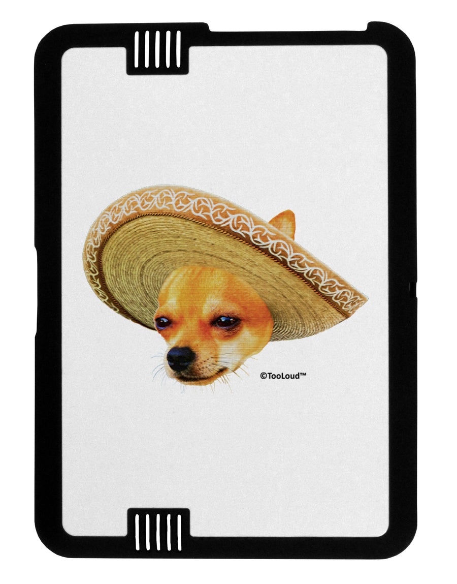 Chihuahua Dog with Sombrero - Patchwork Design Black Jazz Kindle Fire HD Cover by TooLoud-TooLoud-Black-White-Davson Sales