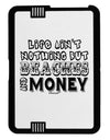 Beaches and Money Black Jazz Kindle Fire HD Cover by TooLoud-TooLoud-Black-White-Davson Sales
