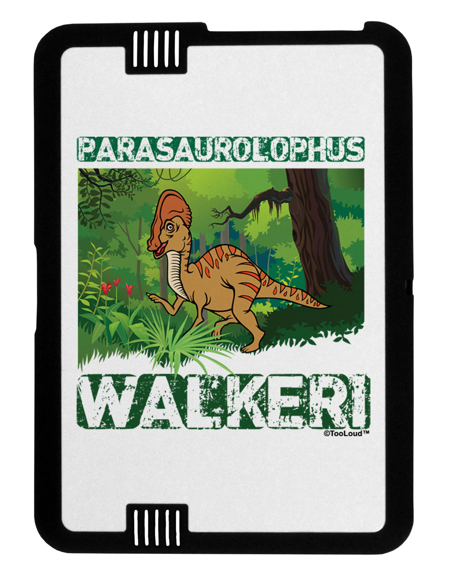 Parasaurolophus Walkeri - With Name Black Jazz Kindle Fire HD Cover by TooLoud-TooLoud-Black-White-Davson Sales