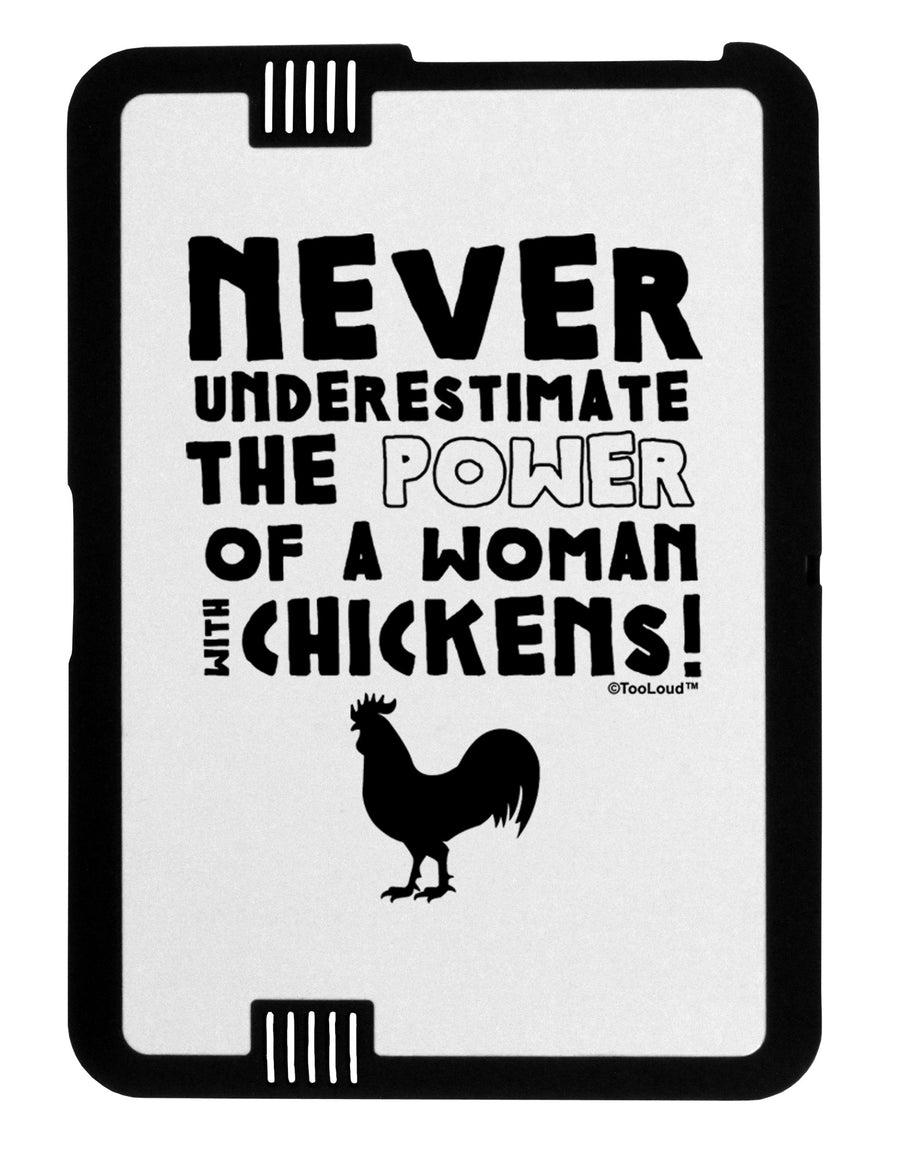 A Woman With Chickens Black Jazz Kindle Fire HD Cover by TooLoud-TooLoud-Black-White-Davson Sales