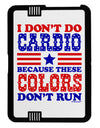 I Don't Do Cardio Because These Colors Don't Run Black Jazz Kindle Fire HD Cover by TooLoud-TooLoud-Black-White-Davson Sales