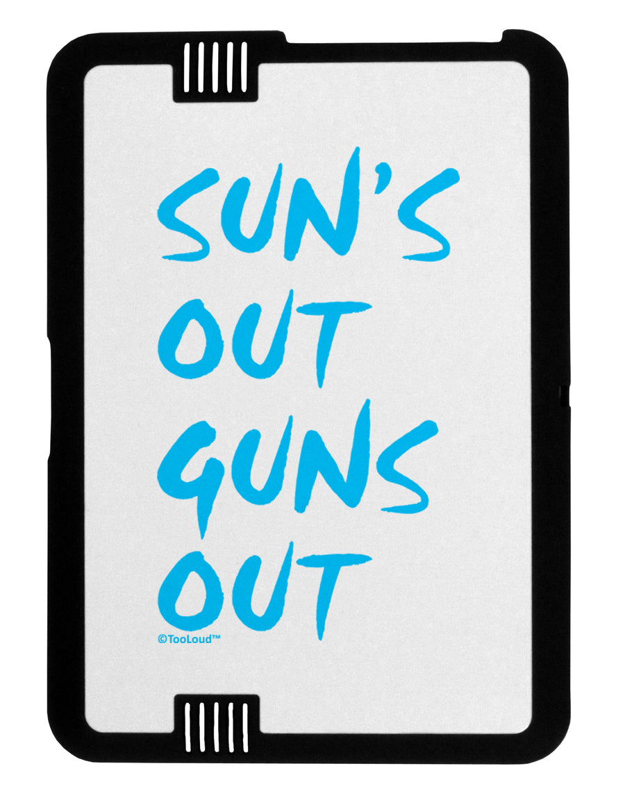 Suns Out Guns Out - Blue Black Jazz Kindle Fire HD Cover by TooLoud-TooLoud-Black-White-Davson Sales