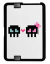 8-Bit Skull Love - Boy and Girl Black Jazz Kindle Fire HD Cover by TooLoud-TooLoud-Black-White-Davson Sales