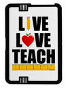 Live Love Teach Black Jazz Kindle Fire HD Cover by TooLoud-TooLoud-Black-White-Davson Sales