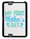 My First Mother's Day - Baby Feet - Blue Black Jazz Kindle Fire HD Cover by TooLoud-TooLoud-Black-White-Davson Sales