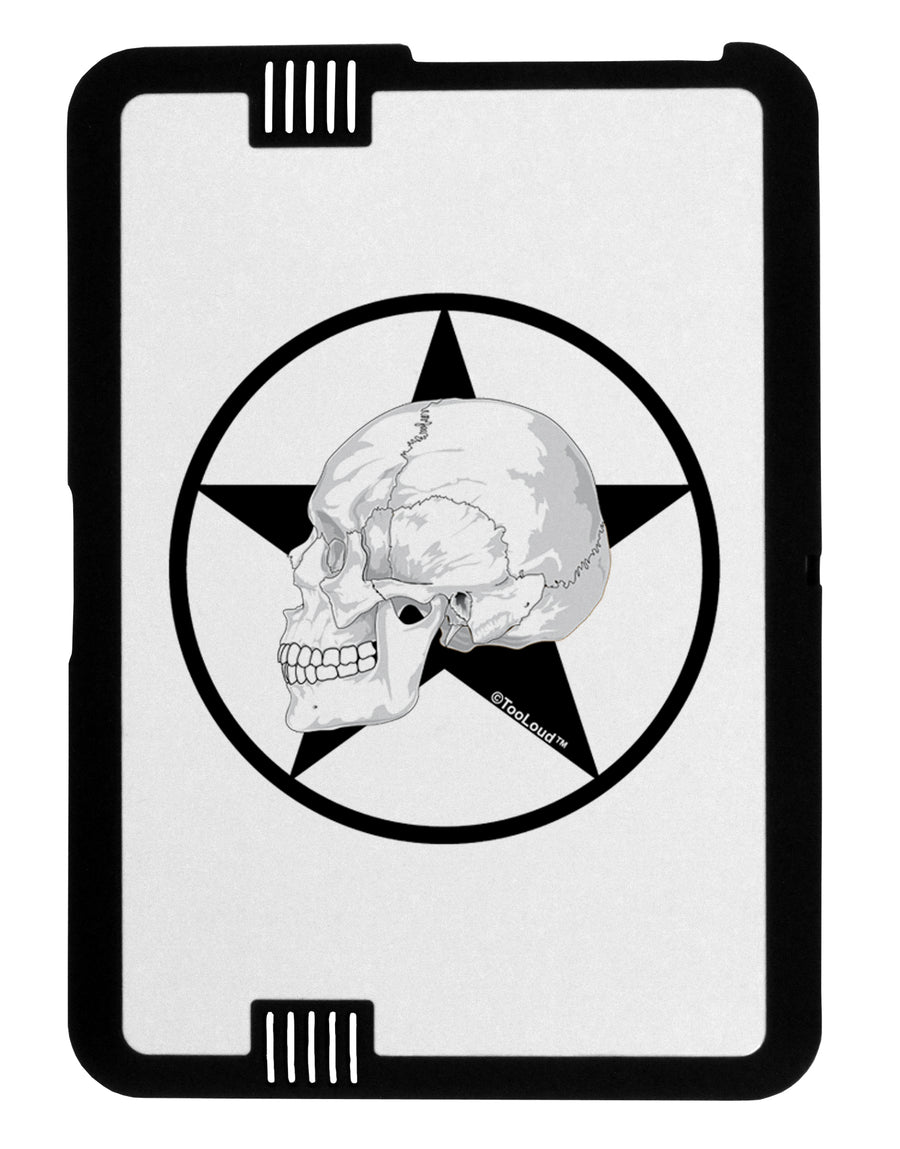 White Skull With Star Black Jazz Kindle Fire HD Cover by TooLoud-TooLoud-Black-White-Davson Sales