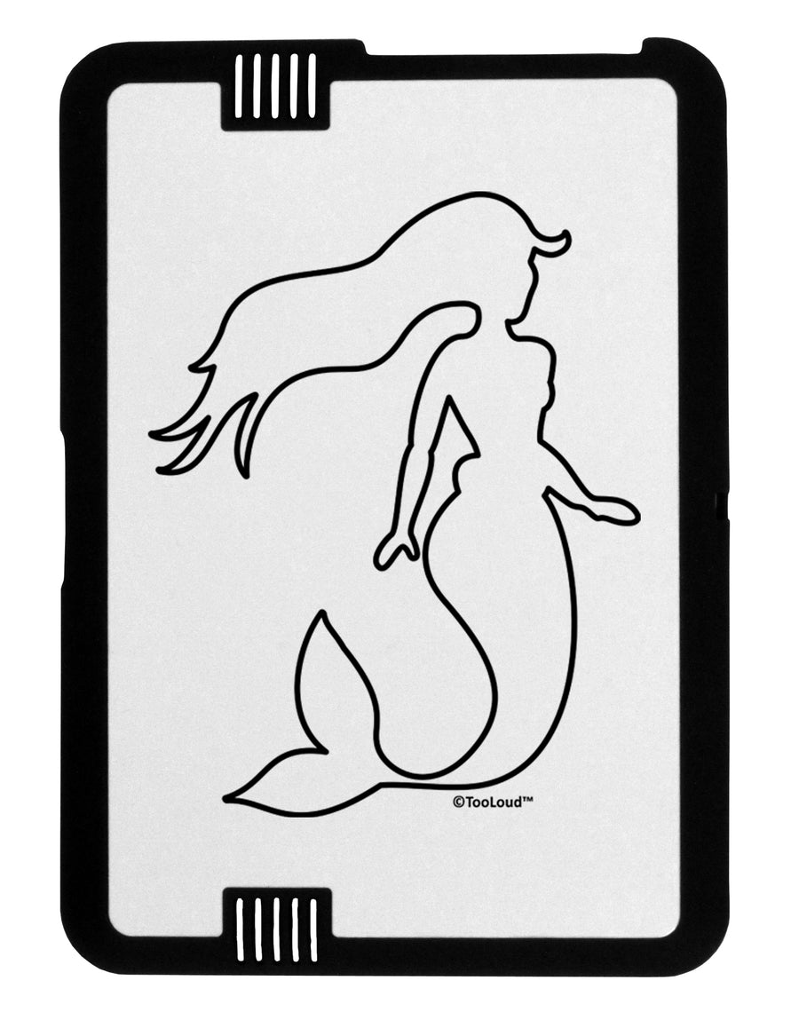 Mermaid Outline Black Jazz Kindle Fire HD Cover by TooLoud-TooLoud-Black-White-Davson Sales