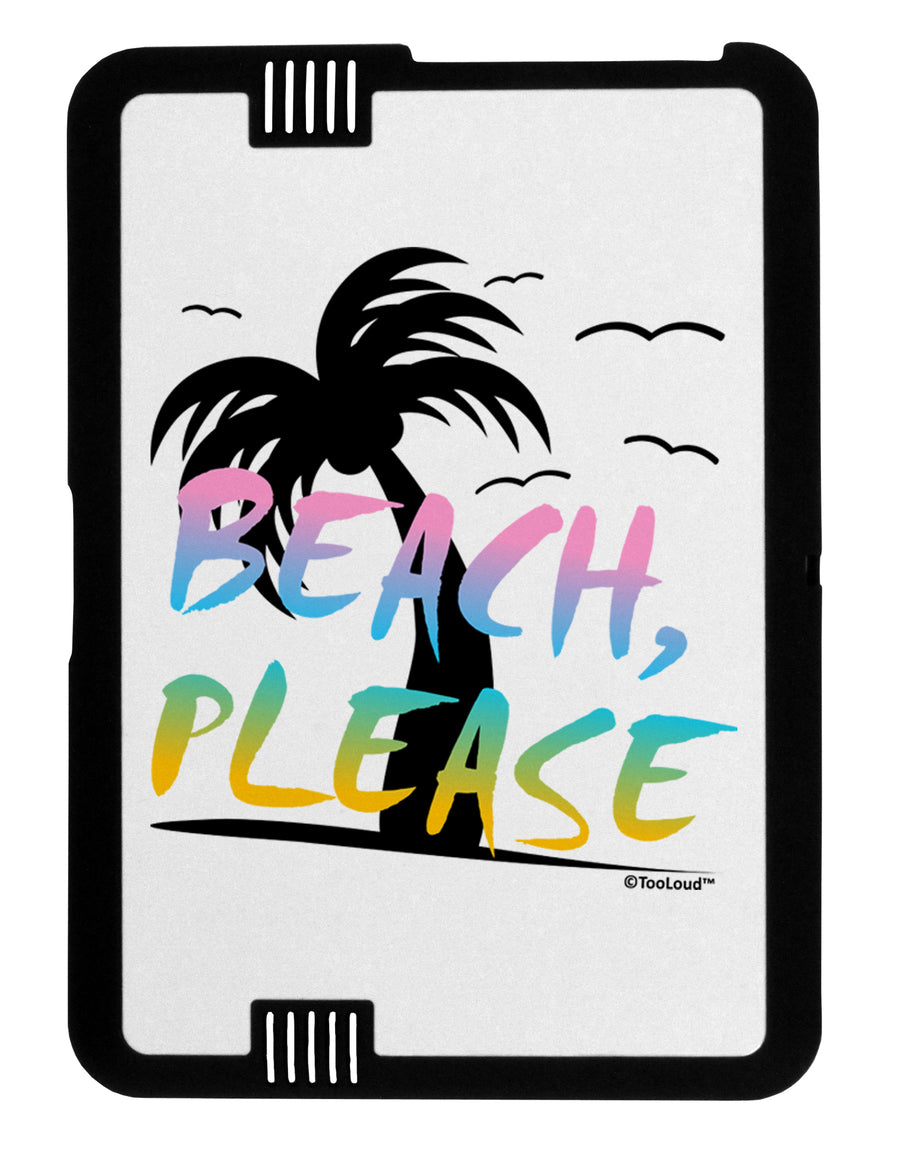 Beach Please - Summer Colors with Palm Trees Black Jazz Kindle Fire HD Cover by TooLoud-TooLoud-Black-White-Davson Sales