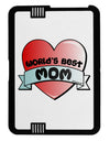 World's Best Mom - Heart Banner Design Black Jazz Kindle Fire HD Cover by TooLoud-TooLoud-Black-White-Davson Sales