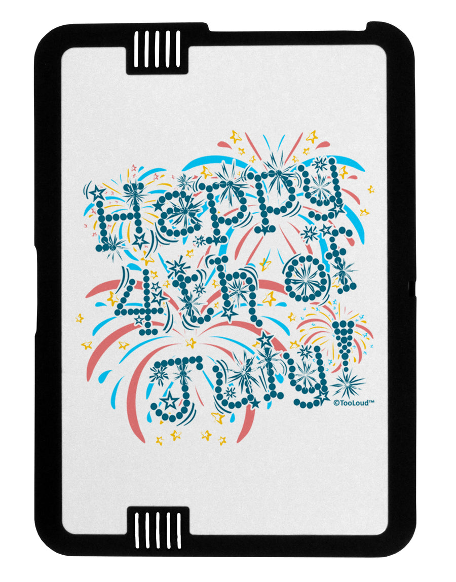 Happy 4th of July - Fireworks Design Black Jazz Kindle Fire HD Cover by TooLoud-TooLoud-Black-White-Davson Sales
