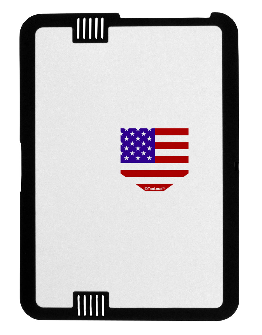 American Flag Faux Pocket Design Black Jazz Kindle Fire HD Cover by TooLoud-TooLoud-Black-White-Davson Sales