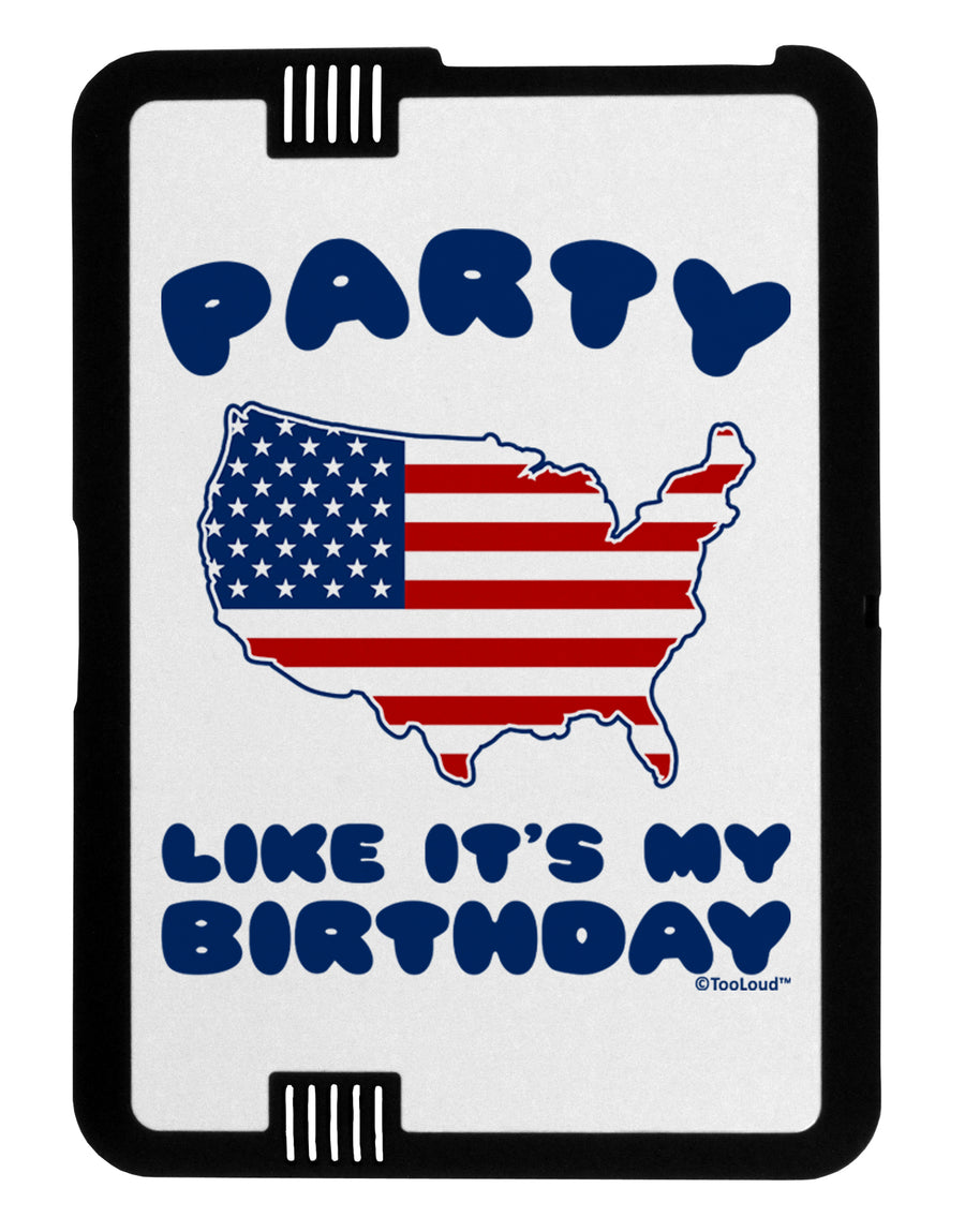 Party Like It's My Birthday - 4th of July Black Jazz Kindle Fire HD Cover by TooLoud-TooLoud-Black-White-Davson Sales