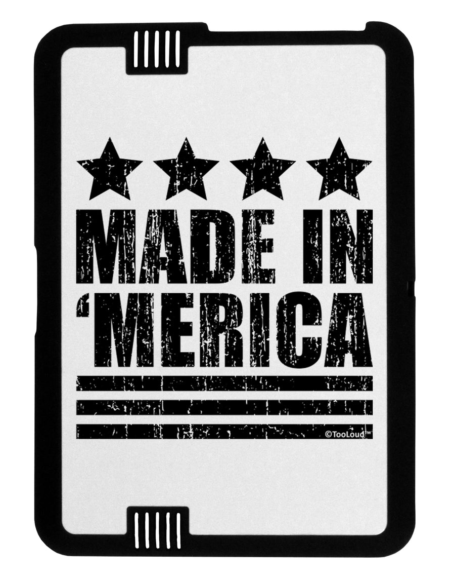Made in Merica - Stars and Stripes Design Black Jazz Kindle Fire HD Cover by TooLoud-TooLoud-Black-White-Davson Sales