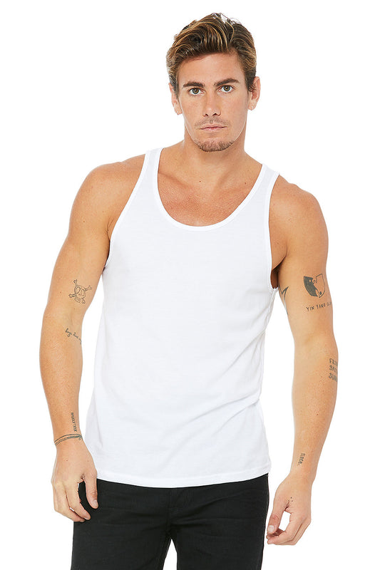 Custom Bella Canvas BC4380 Unisex Jersey Tank-Unisex Tank Top-TooLoud-White-Small-Davson Sales