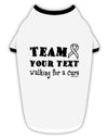 Personalized Team -Name- Walking for a Cure Stylish Cotton Dog Shirt-Dog Shirt-TooLoud-White-with-Black-Small-Davson Sales