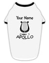Personalized Cabin 7 Apollo Stylish Cotton Dog Shirt-Dog Shirt-TooLoud-White-with-Black-Small-Davson Sales