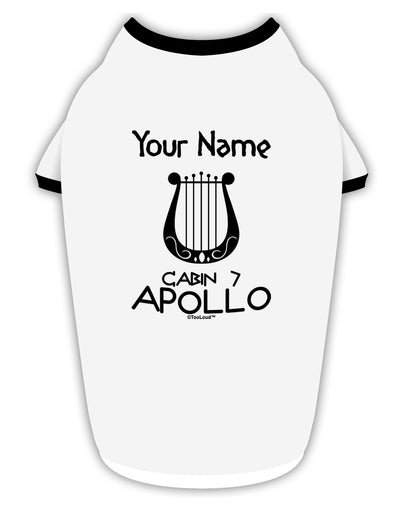 Personalized Cabin 7 Apollo Stylish Cotton Dog Shirt-Dog Shirt-TooLoud-White-with-Black-Small-Davson Sales