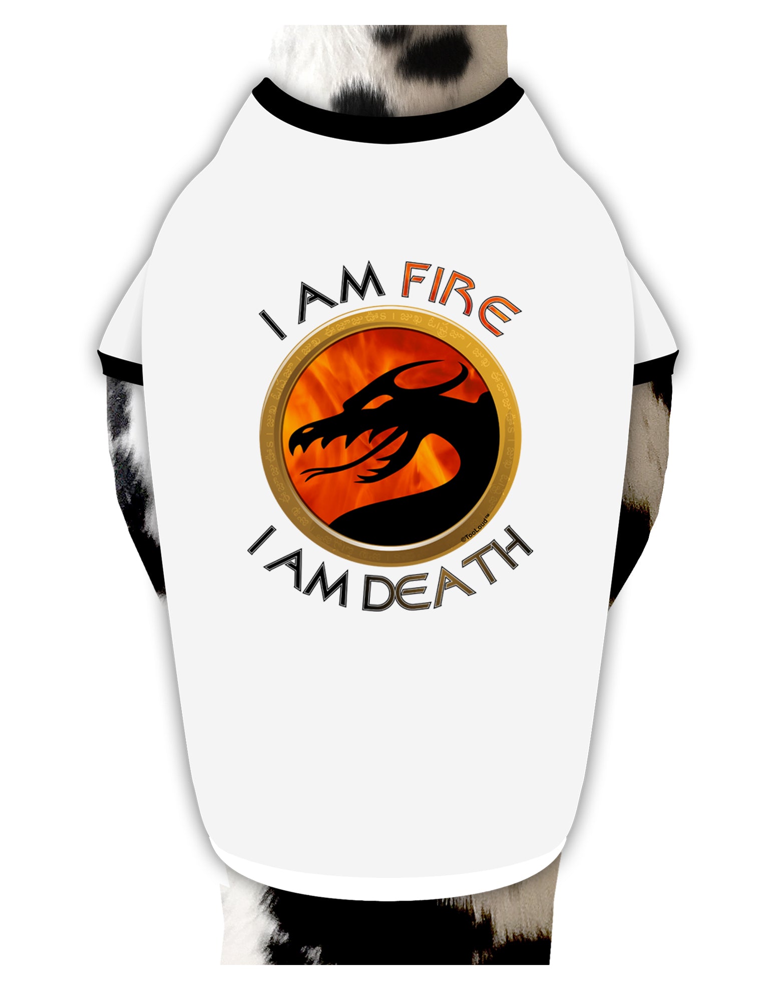 I Am Fire I Am Death Dog Shirt by TooLoud-Dog Shirt-TooLoud-White-with-Black-Small-Davson Sales