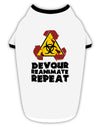 Devour Reanimate Repeat Stylish Cotton Dog Shirt by TooLoud-Dog Shirt-TooLoud-White-with-Black-Small-Davson Sales