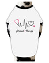 Stethoscope Heartbeat Text Dog Shirt-Dog Shirt-TooLoud-White-with-Black-Small-Davson Sales