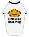 Sombrero Design - Cinco de Mayo Stylish Cotton Dog Shirt by TooLoud-Dog Shirt-TooLoud-White-with-Black-Small-Davson Sales