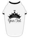 Personalized Princess -Name- Design Stylish Cotton Dog Shirt-Dog Shirt-TooLoud-White-with-Black-Small-Davson Sales