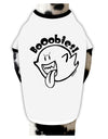 Booobies Dog Shirt White with Black Small