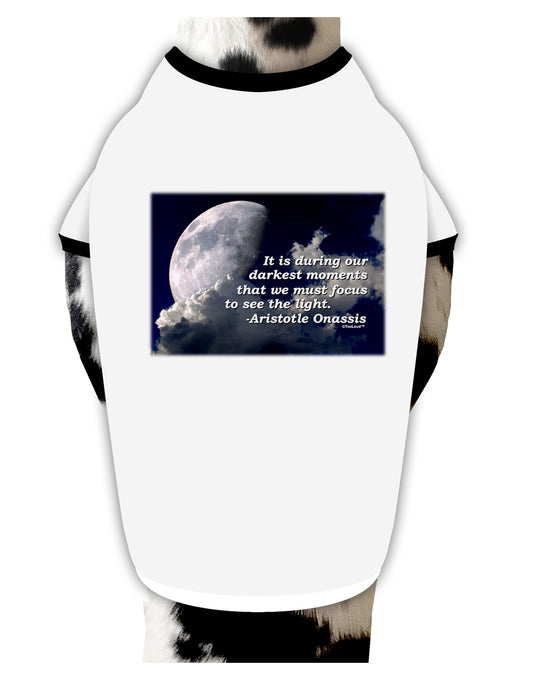 Our Darkest Moments Dog Shirt-Dog Shirt-TooLoud-White-with-Black-Small-Davson Sales