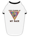 Stop Staring At My Rack - Pool Stylish Cotton Dog Shirt-Dog Shirt-TooLoud-White-with-Black-Small-Davson Sales