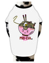 TooLoud Matching Pho Eva Pink Pho Bowl Dog Shirt-Dog Shirt-TooLoud-White-with-Black-Small-Davson Sales