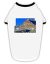 Colorado Snowy Mountains Cutout Stylish Cotton Dog Shirt-Dog Shirt-TooLoud-White-with-Black-Small-Davson Sales