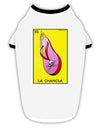 La Chancla Loteria Solid Stylish Cotton Dog Shirt by TooLoud-Dog Shirt-TooLoud-White-with-Black-Small-Davson Sales