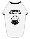 Future Scientist Stylish Cotton Dog Shirt-Dog Shirt-TooLoud-White-with-Black-Small-Davson Sales