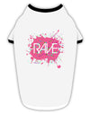 Rave Splatter Pink Stylish Cotton Dog Shirt-Dog Shirt-TooLoud-White-with-Black-Small-Davson Sales