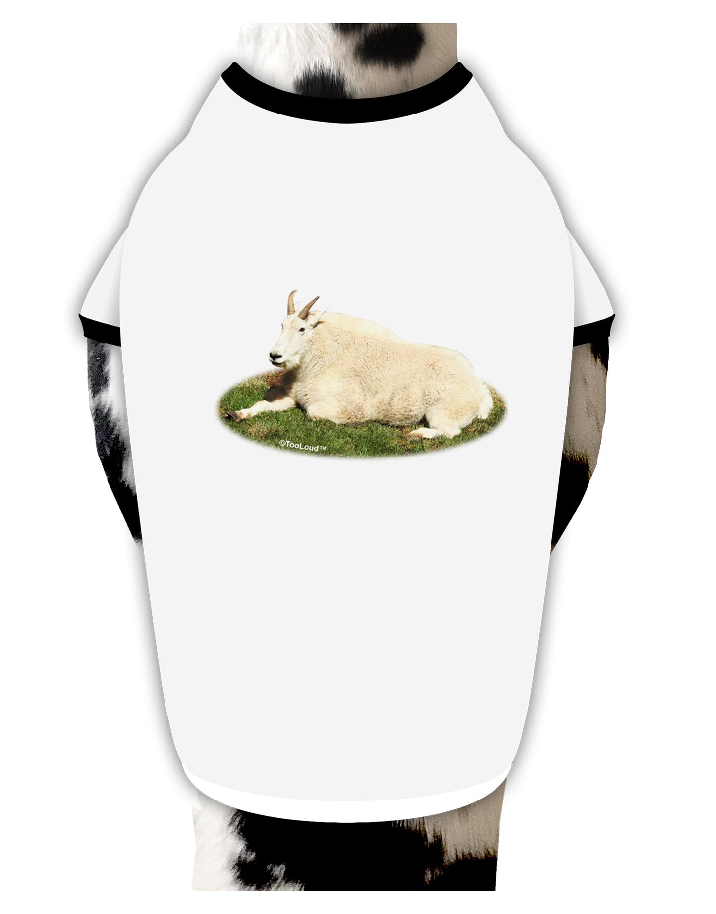 Ram Cutout Dog Shirt-Dog Shirt-TooLoud-White-with-Black-Small-Davson Sales