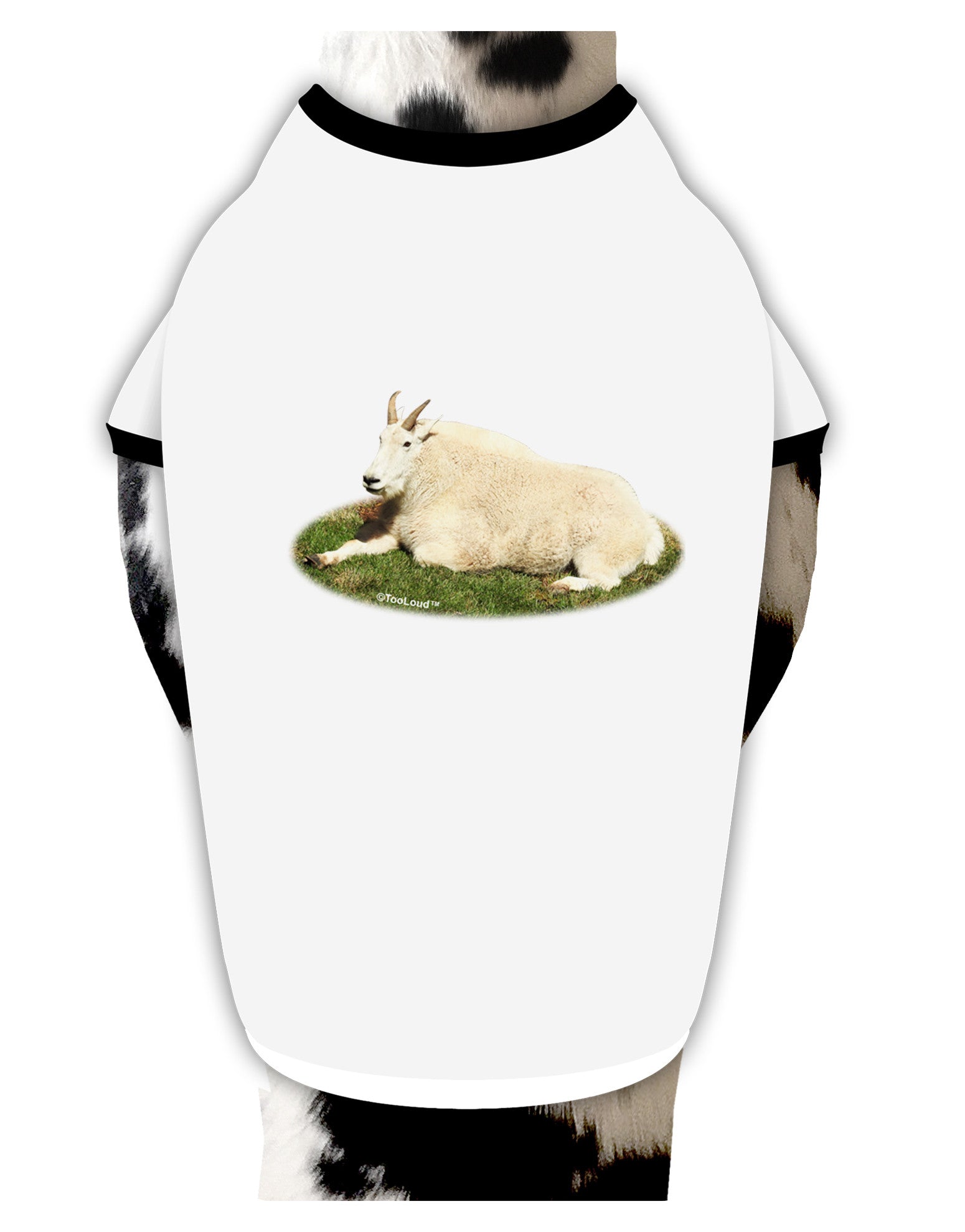 Ram Cutout Dog Shirt-Dog Shirt-TooLoud-White-with-Black-Small-Davson Sales
