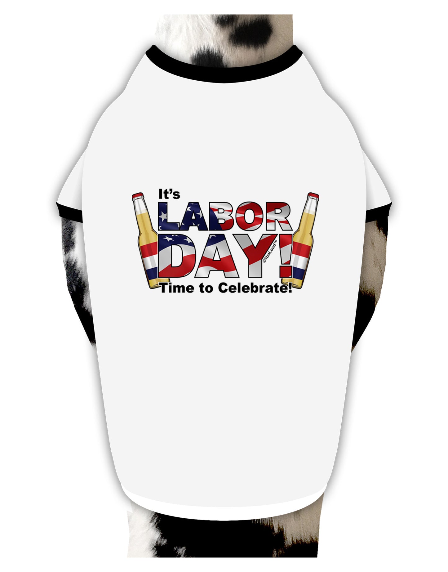 Labor Day - Celebrate Dog Shirt-Dog Shirt-TooLoud-White-with-Black-Small-Davson Sales