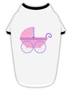 Baby Girl Carriage Stylish Cotton Dog Shirt-Dog Shirt-TooLoud-White-with-Black-Small-Davson Sales