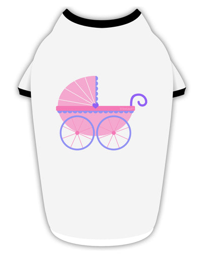 Baby Girl Carriage Stylish Cotton Dog Shirt-Dog Shirt-TooLoud-White-with-Black-Small-Davson Sales