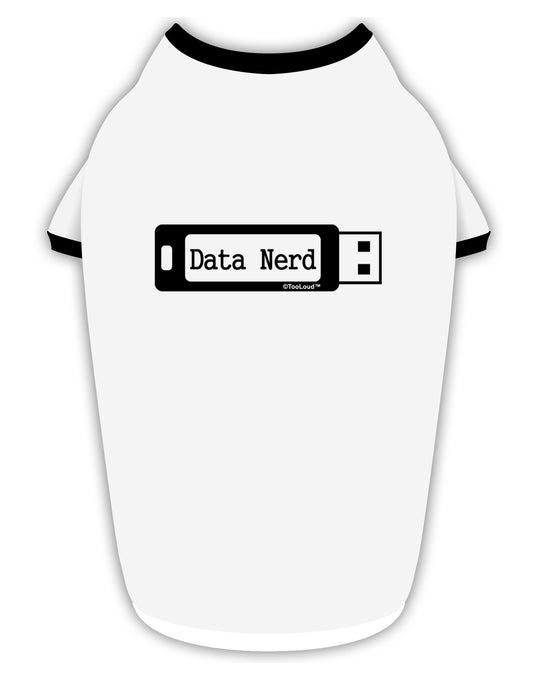 Data Nerd USB Stylish Cotton Dog Shirt by TooLoud-Dog Shirt-TooLoud-White-with-Black-Small-Davson Sales