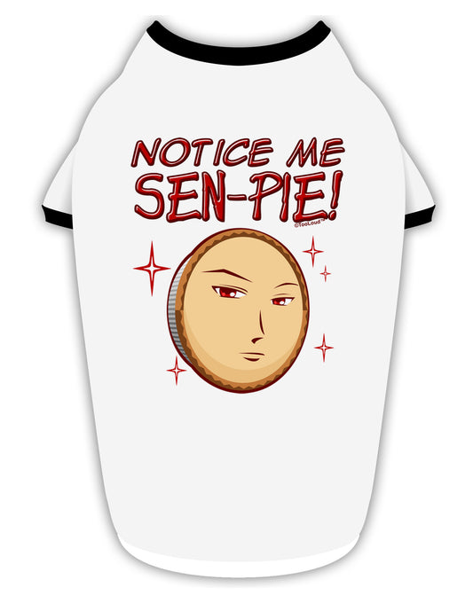 Notice Me Sen-pie Stylish Cotton Dog Shirt-Dog Shirt-TooLoud-White-with-Black-Small-Davson Sales