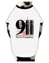 911 Never Forgotten Dog Shirt-Dog Shirt-TooLoud-White-with-Black-Small-Davson Sales