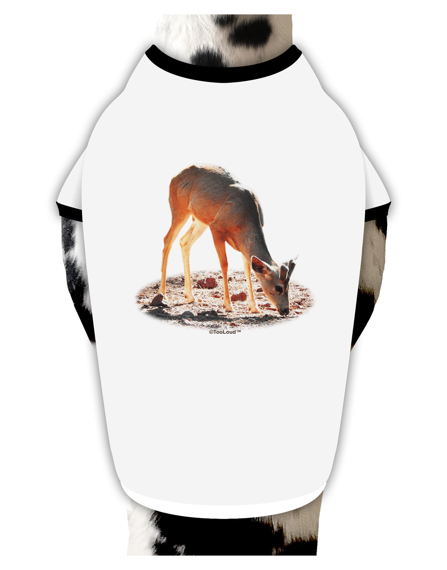 Little Buck Cutout Dog Shirt-Dog Shirt-TooLoud-White-with-Black-Small-Davson Sales