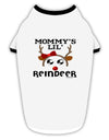 Mommy's Lil Reindeer Girl Stylish Cotton Dog Shirt-Dog Shirt-TooLoud-White-with-Black-Small-Davson Sales