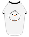 Cute Little Chick - White Stylish Cotton Dog Shirt by TooLoud-Dog Shirt-TooLoud-White-with-Black-Small-Davson Sales
