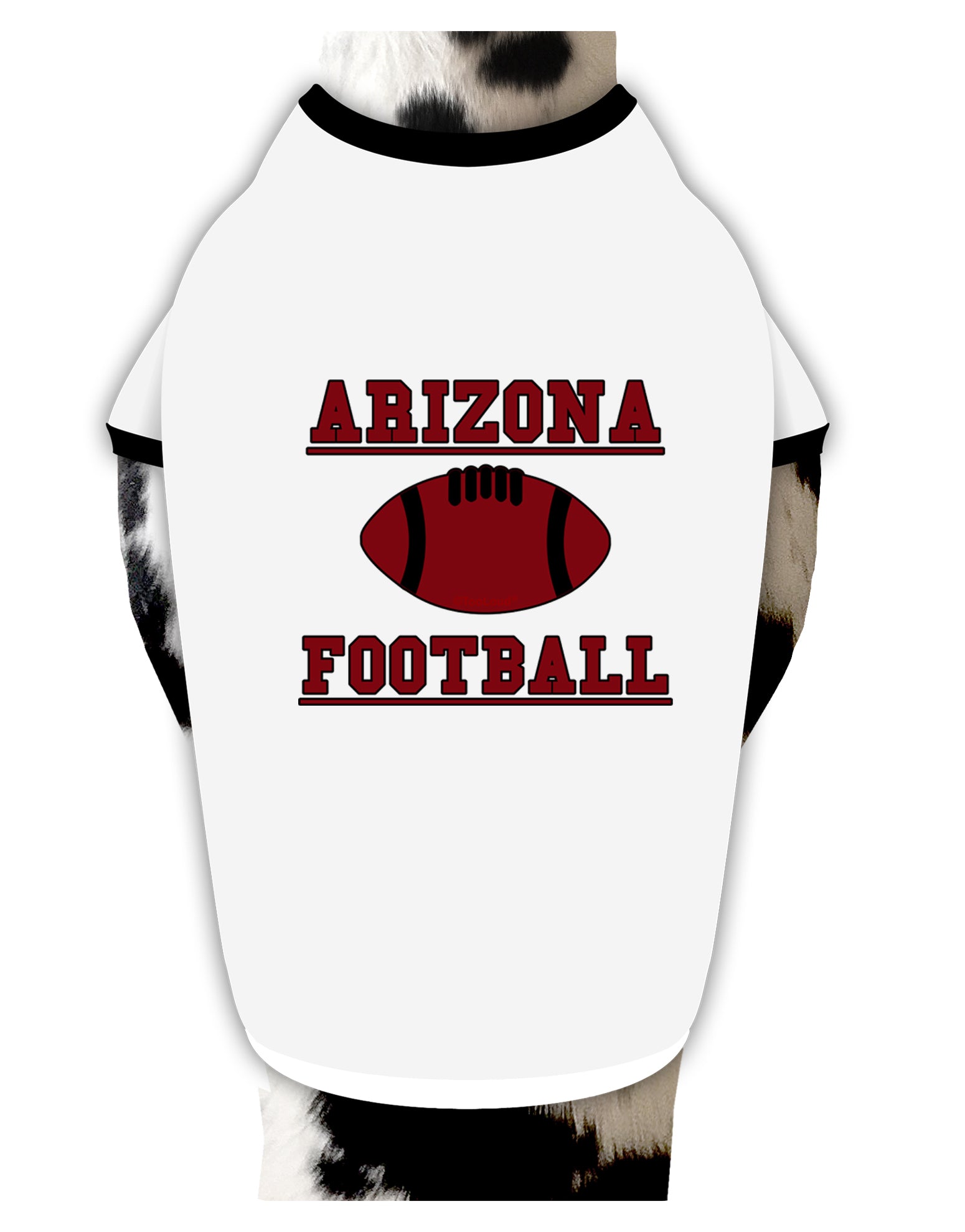Arizona Football Dog Shirt by TooLoud-Dog Shirt-TooLoud-White-with-Black-Small-Davson Sales
