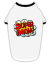Super Mom - Superhero Comic Style Stylish Cotton Dog Shirt-Dog Shirt-TooLoud-White-with-Black-Small-Davson Sales