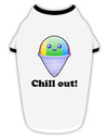 Cute Shaved Ice Chill Out Stylish Cotton Dog Shirt-Dog Shirt-TooLoud-White-with-Black-Small-Davson Sales